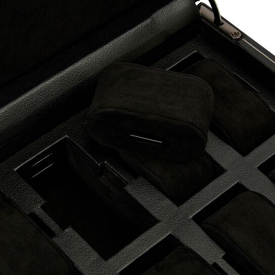 WOLF Black 8 PC Watch Box Compartment image number 4